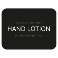 Selvklebende Etikett - Hand Lotion - Matt Sort