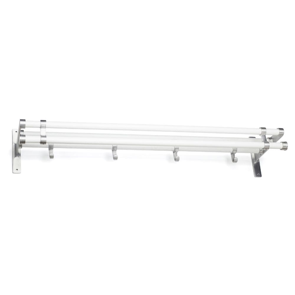 Hattestativ Elegant Plus - 1000mm - Hvit/Aluminium