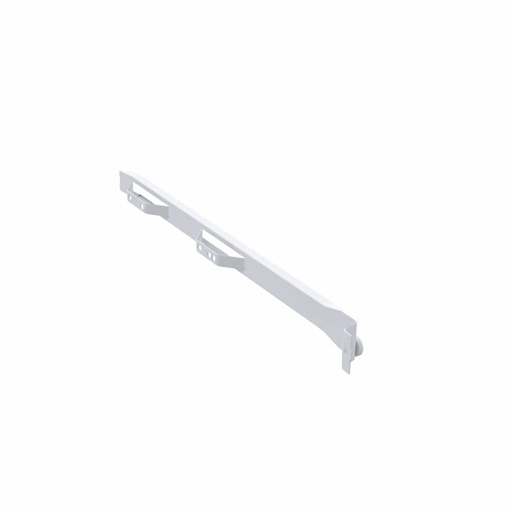 Rulleskinne 500/19 - Venstre - 224/256mm - Hvit