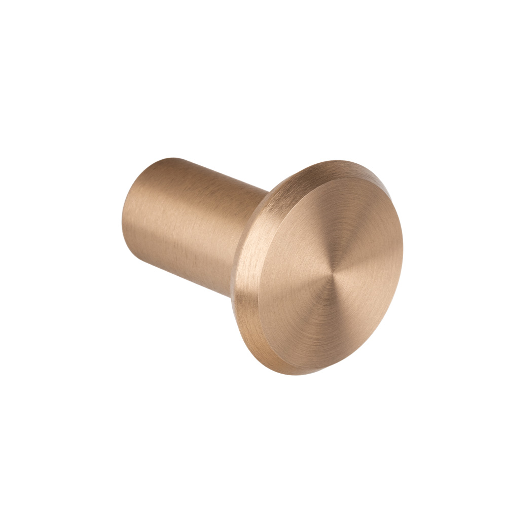 Knagg Fase - Mørk Børstet Messing