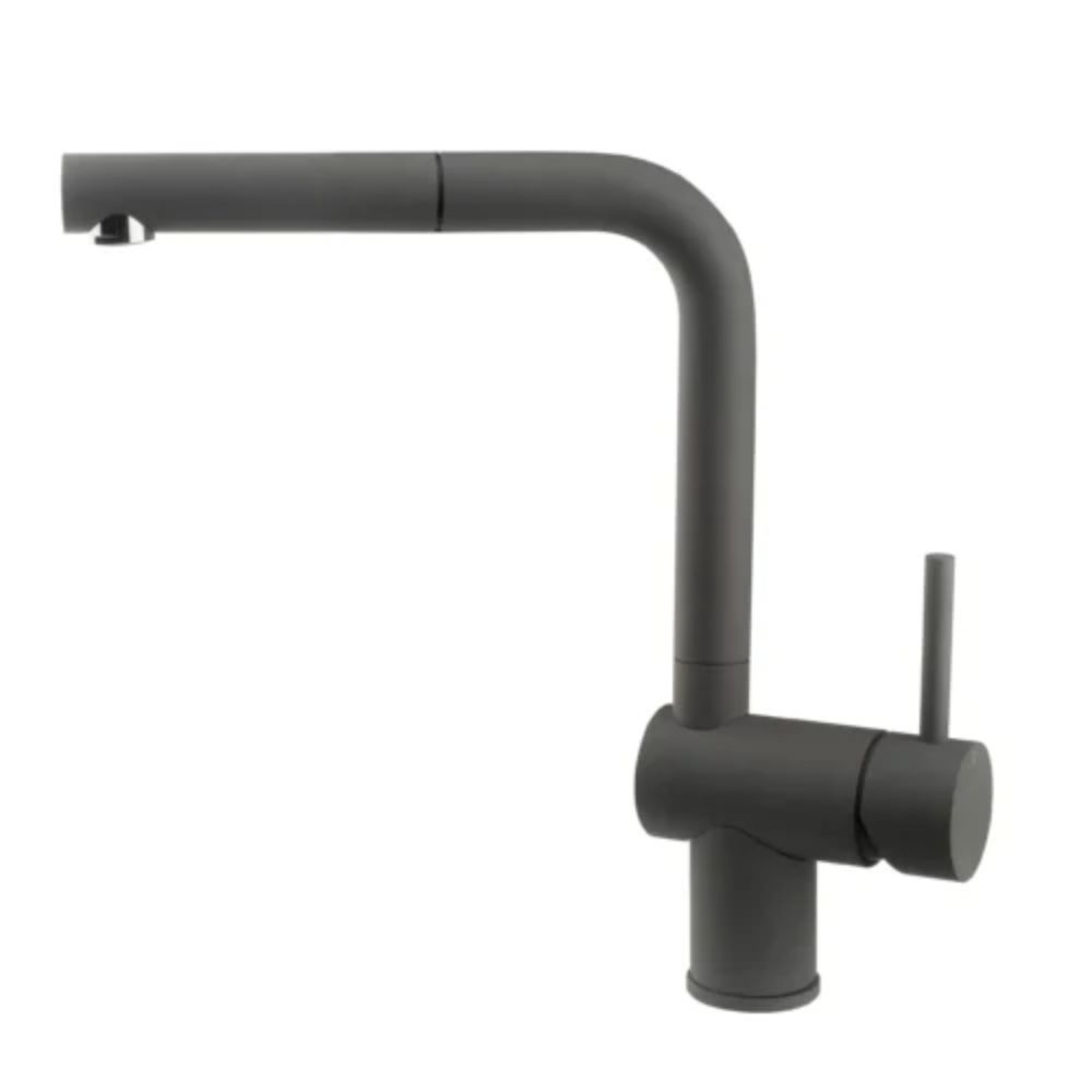 Kjøkkenarmatur Venedig - Uttrekkbart Munnstykke - Silgranit Rockgrey