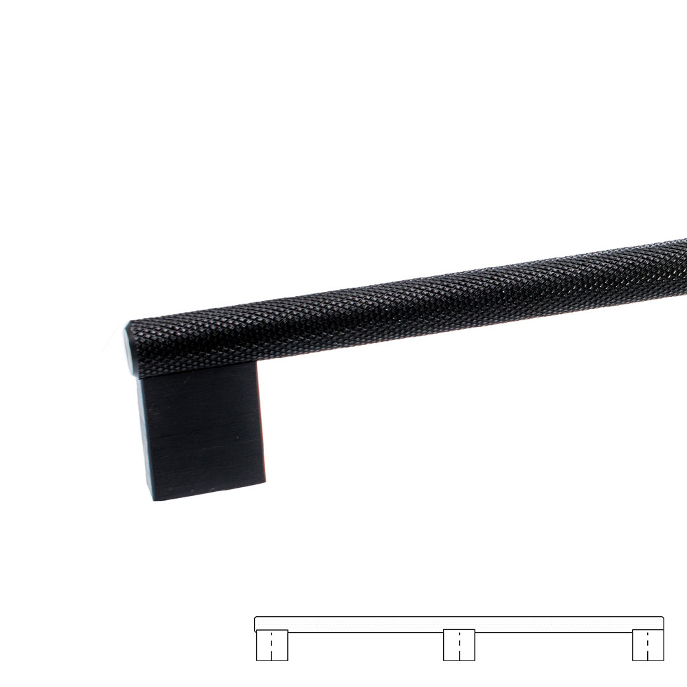 Håndtak Graf Mini - 1178mm - Sort