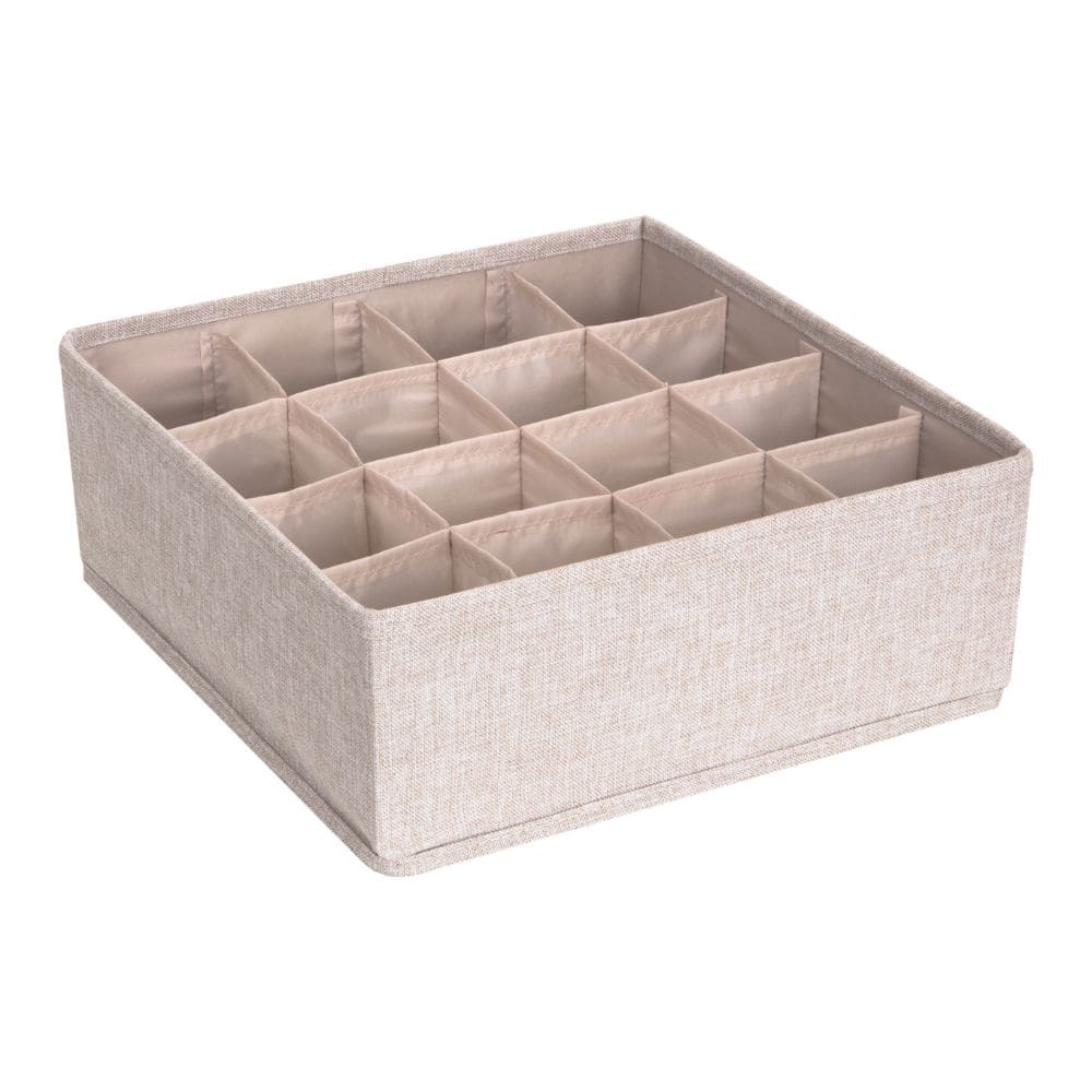 Oppbevaringsboks med 16-rom - Beige