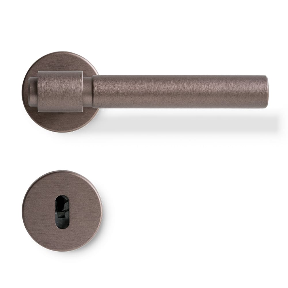 Dørhåndtak Helix 200 Plain - Mørk Bronse | Beslagonline.no