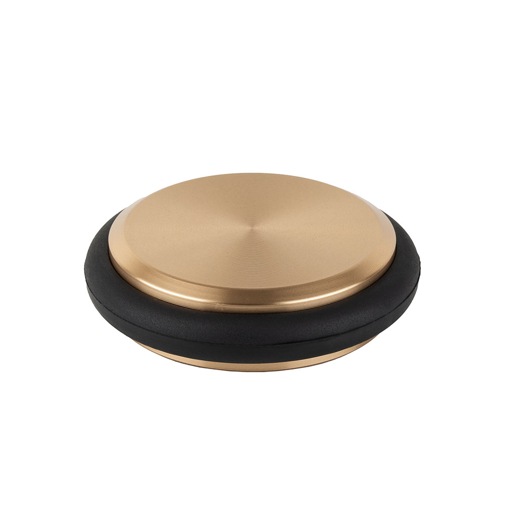 Dørstopper Low - 68mm - Børstet Messing