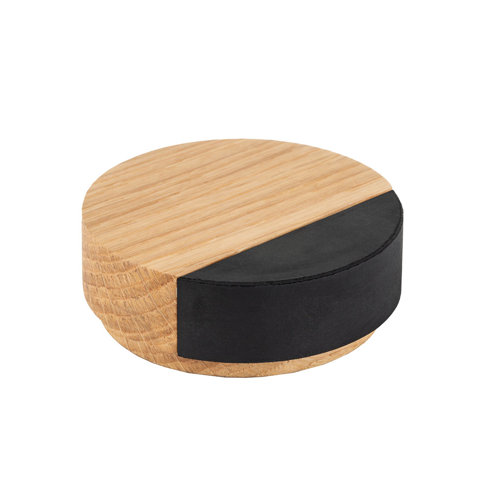 Dørstopper Puk - 65mm - Eik