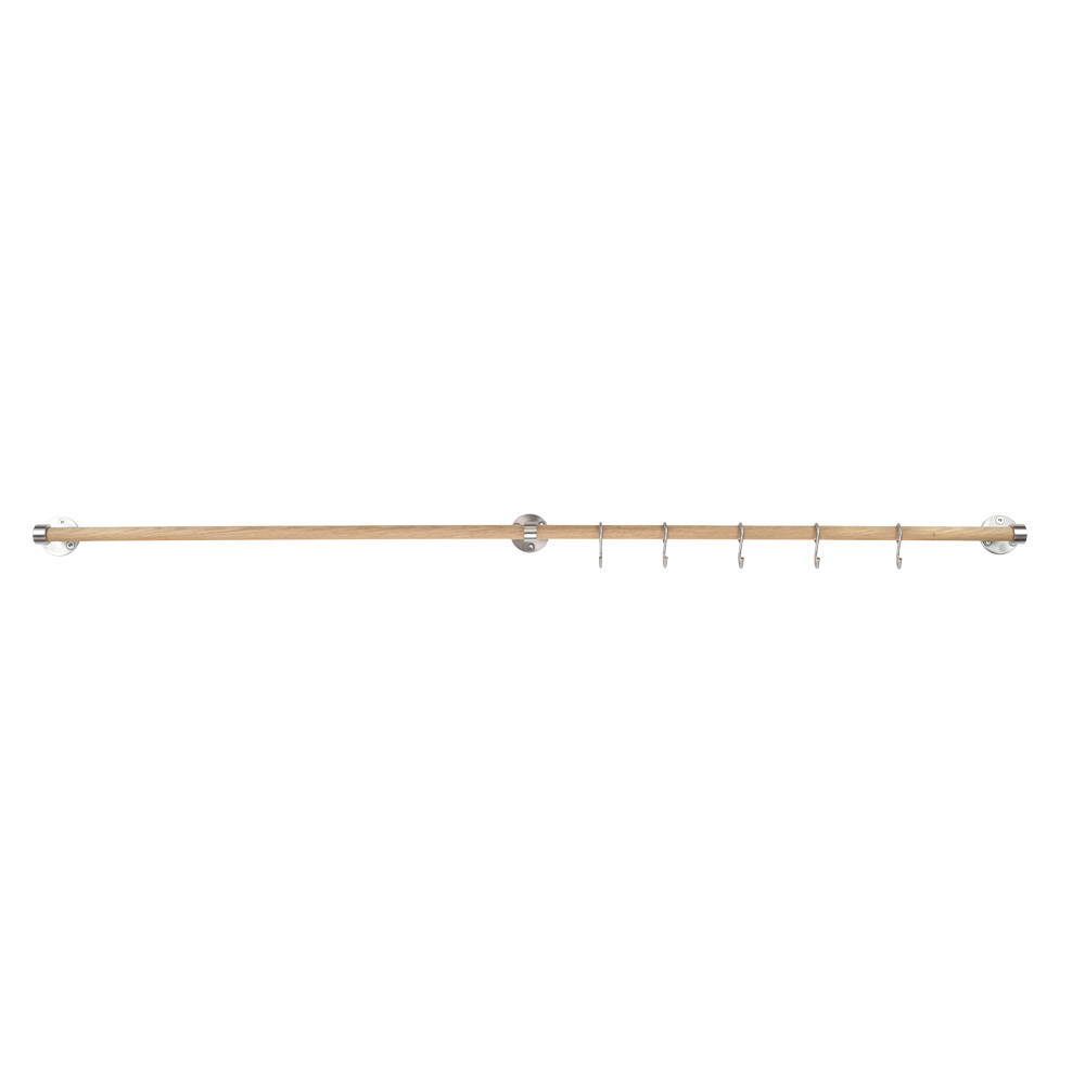 Skjøtestang Aveny - 600mm - Eik/Børstet Rustfritt