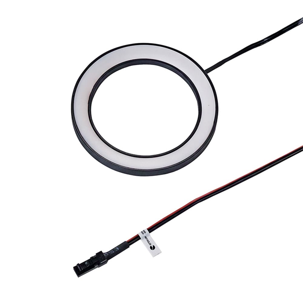 LED-Spot Ringlight - Utenpåliggende - Sort