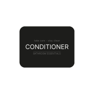 Selvklebende Etikett - Conditioner - Matt Sort