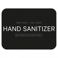 Selvklebende Etikett - Hand Sanitizer - Matt Sort