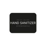 Selvklebende Etikett - Hand Sanitizer - Matt Sort