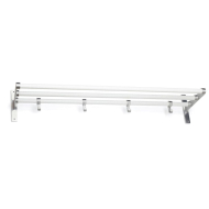Hattestativ Elegant - Hvit/Aluminium