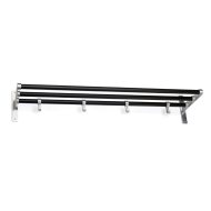 Hattestativ Elegant - Sort/Aluminium