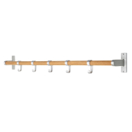 Knaggerekke Elegant - 1000mm - Eik/Aluminium