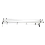 Hattestativ Elegant Plus - 1000mm - Hvit/Aluminium