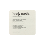 Selvklebende Etikett Premium - Body Wash - Beige