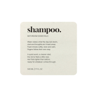 Selvklebende Etikett Premium - Shampoo - Beige