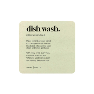 Selvklebende Etikett Premium - Dish Wash - Beige