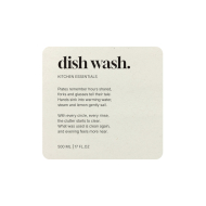 Selvklebende Etikett Premium - Dish Wash - Beige