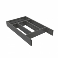 Bestikkskuff Flex Basic - 500 (473mm) - Mørk Grå