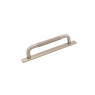 Håndtak Helix/Bakplate - 128mm - Rustfritt Stål Finish