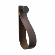 Loop Strap - Brunt Lær/ Matt Sort