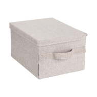Oppbevaringsboks med lokk - Beige