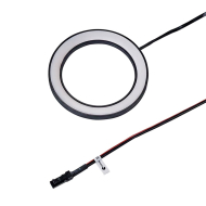 LED-Spot Ringlight - Utenpåliggende - Sort