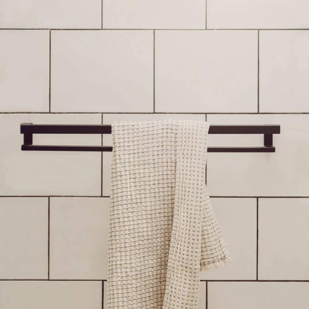 Håndkleholder Hold - Dobbel - Sort