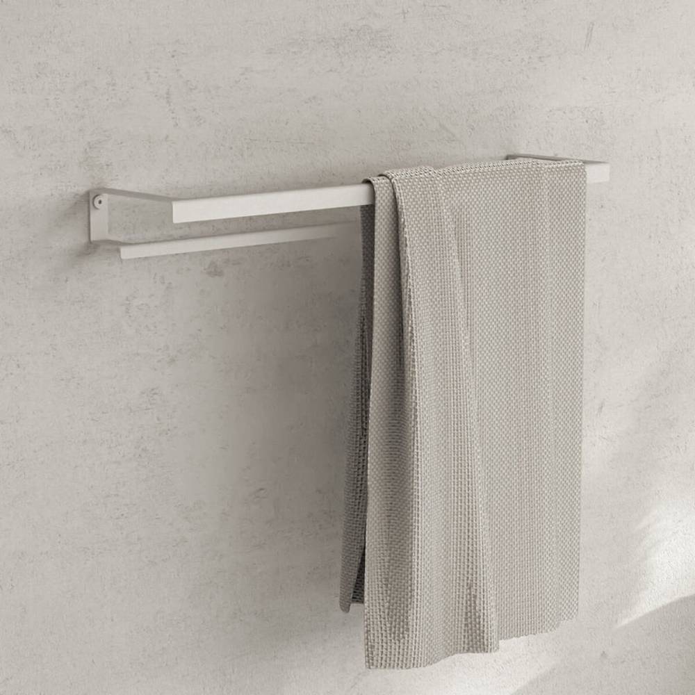 Håndkleholder Hold - Dobbel - Hvit