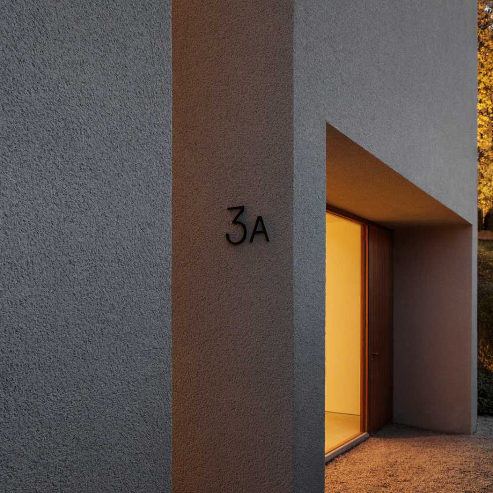 Husbokstav Contemporary - D - Sort