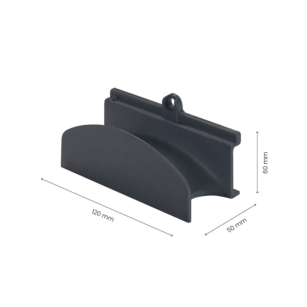 Rengjøringsinnsats Slangeholder - Mørk Grå