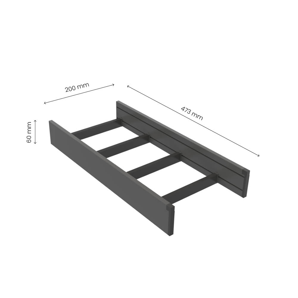 Krydderinnsats Flex Basic - 500 (473mm) - Mørk Grå