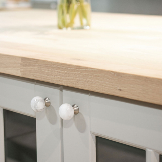 Knott Bead Straight - Carrara Marmor