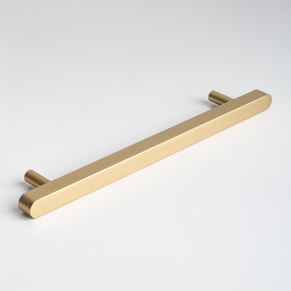 Håndtak Rod - 160mm - Børstet Gull