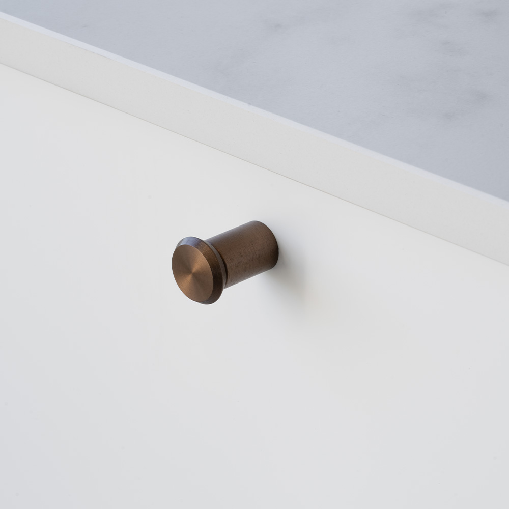 Knott Fase Ø23mm - Børstet Bronse