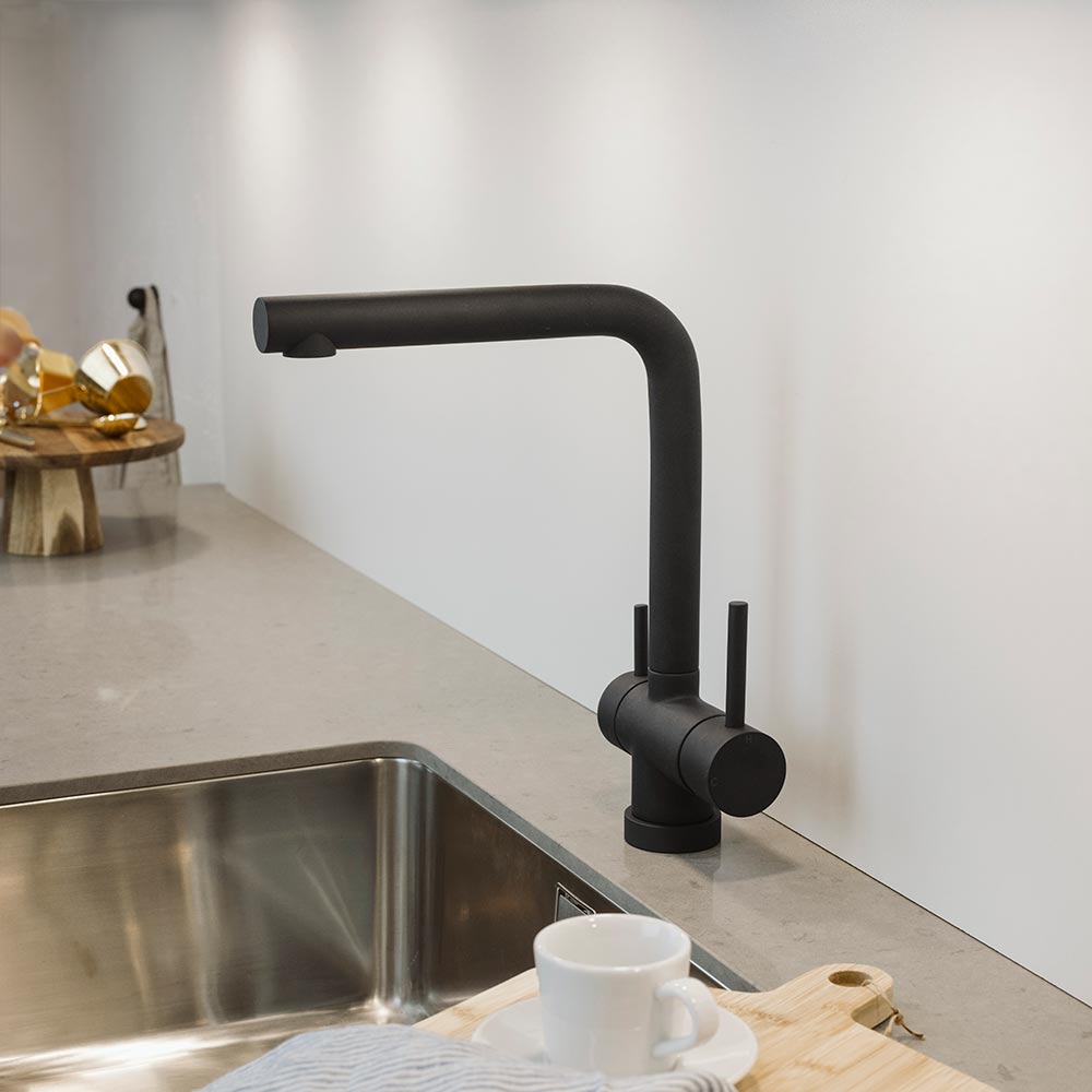 Kjøkkenarmatur Milano - Silgranit Sort