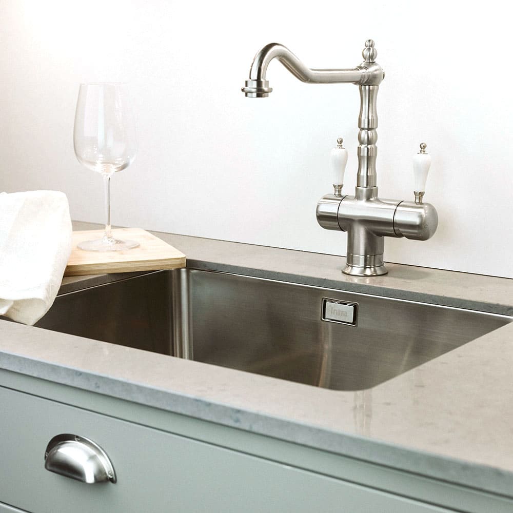 Kjøkkenarmatur Oslo Retro - Rustfritt Old Silver