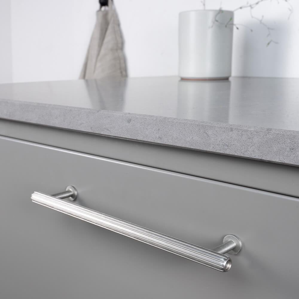 Håndtak Rille Mini - 160mm - Rustfritt Look