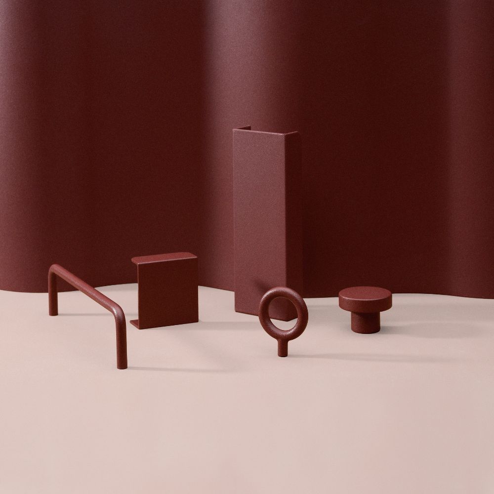 Toniton Circular Knott -Reddish Brown