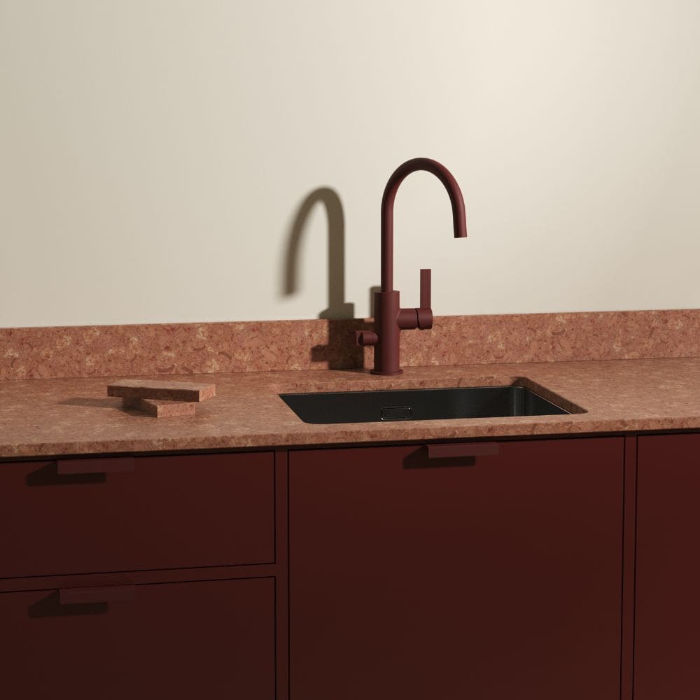 Toniton Hide Håndtak - Reddish Brown