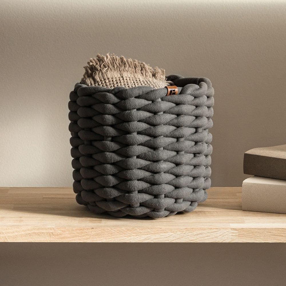 Rund Kurv - Grå