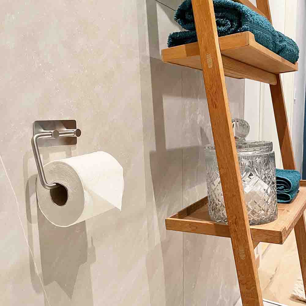 Base 200 Toalettpapirholder - Børstet Rustfritt Stål Finish