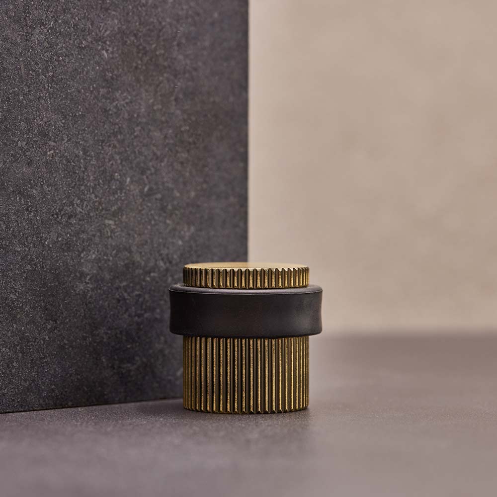 Dørstopper Helix Stripe - Antikk Bronse