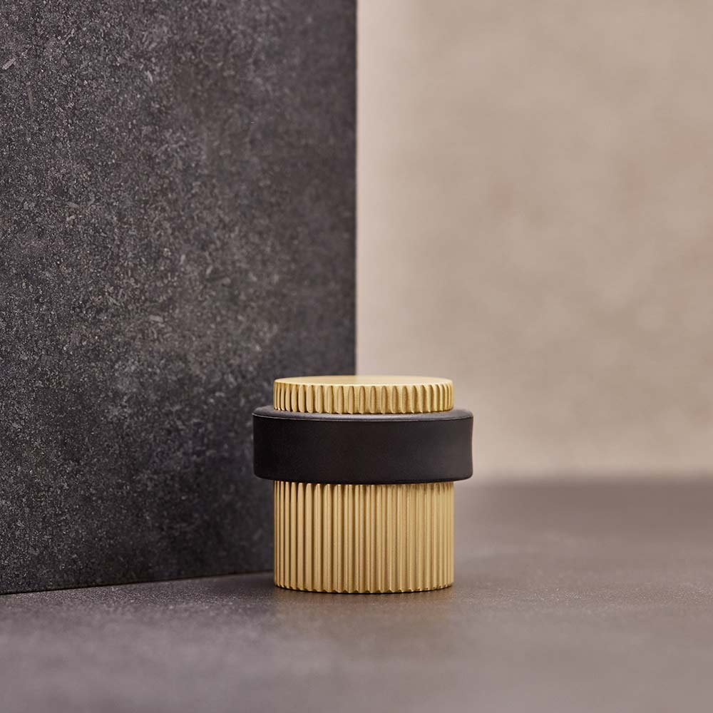 Dørstopper Helix Stripe - Messing
