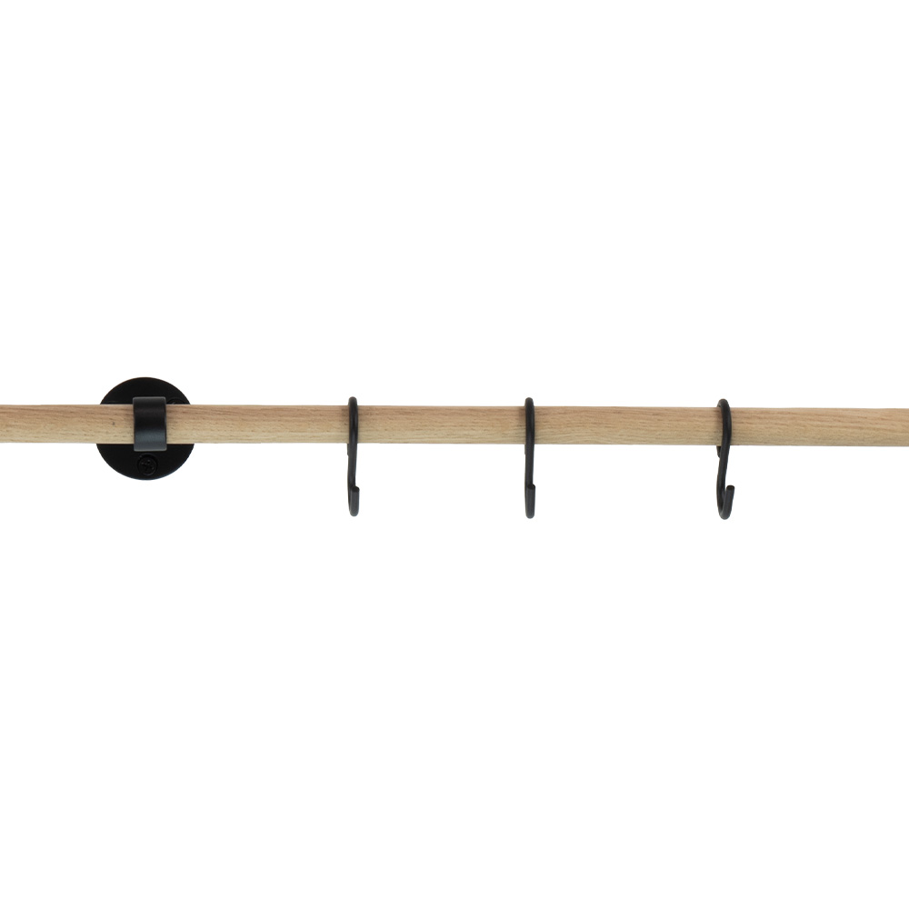 Skjøtestang Aveny - 600mm - Eik/Matt Sort