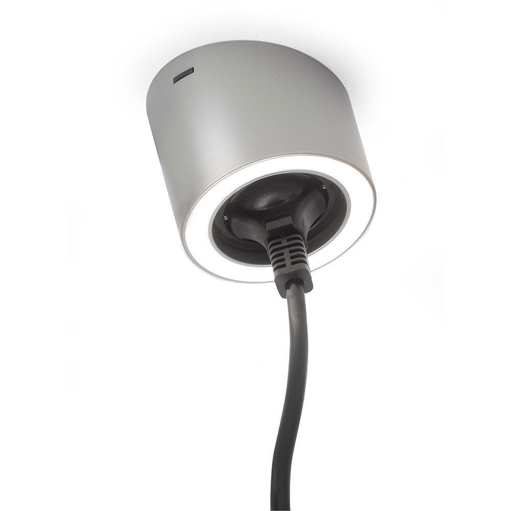 LED-Spot Unika - Stikkontakt - Rustfritt Look