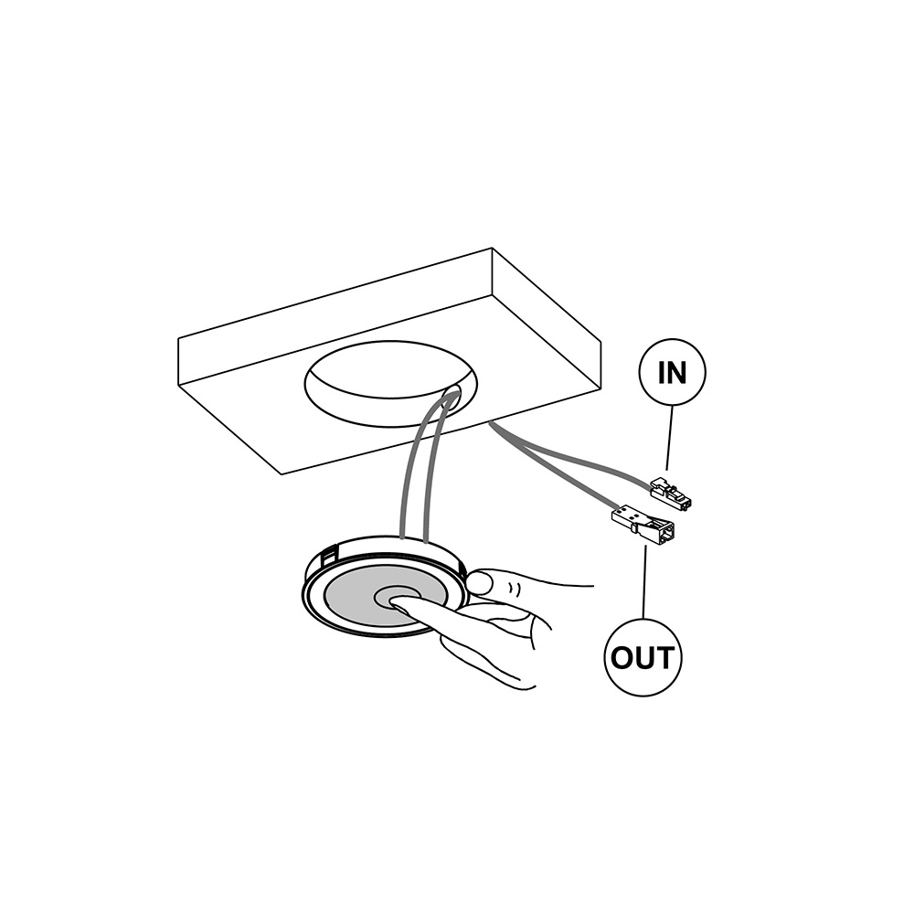 LED-Spot Holl TDM D-M - Matt Sort