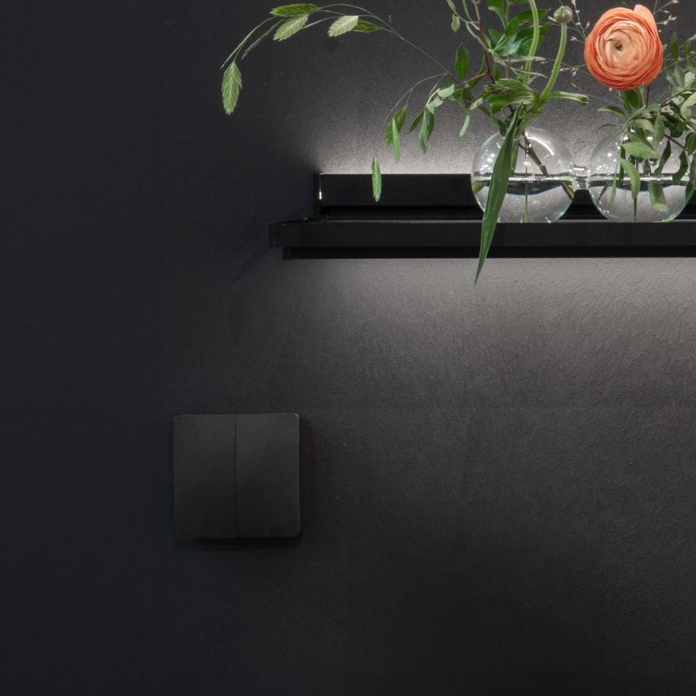 Dimmer Trådløs Kiny - Dobbelt - Sort