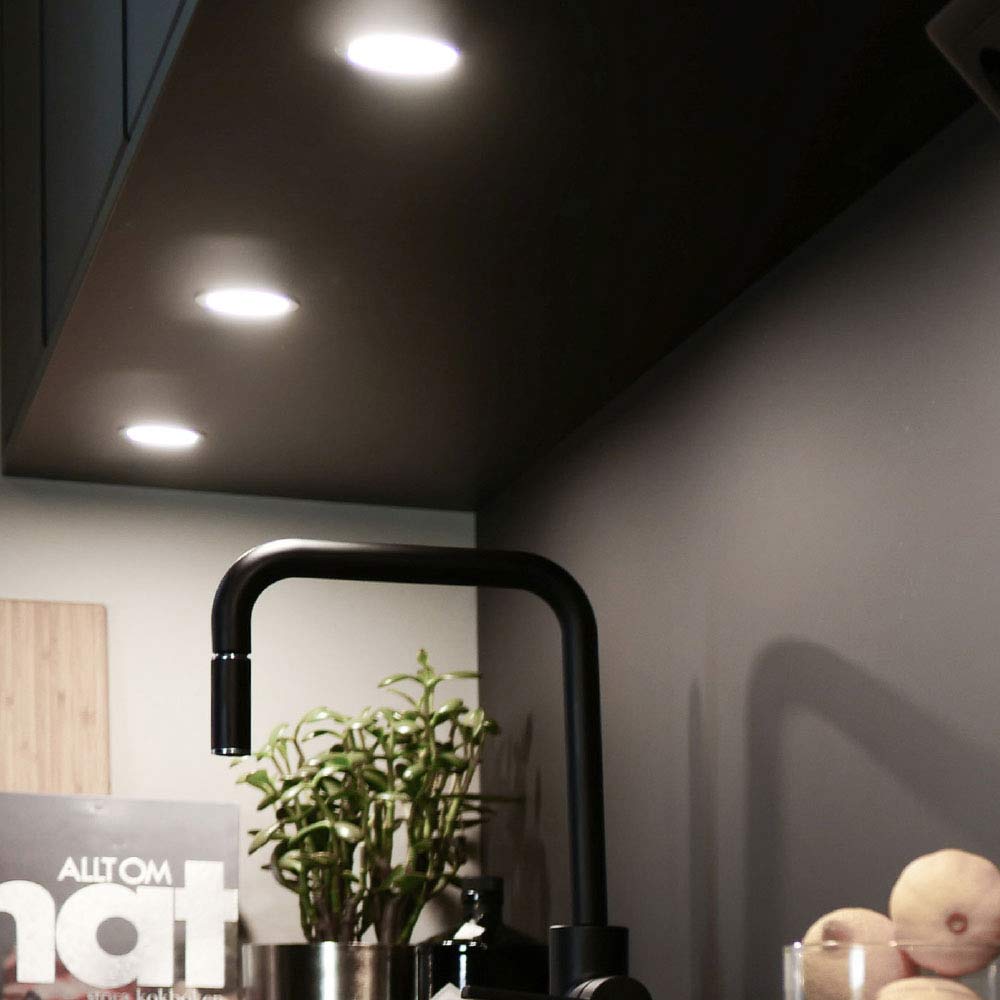 LED-Spot Stella Flat - 24 - Rustfritt Look